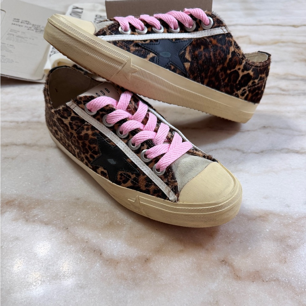 Golden Goose Leopard Print VSTAR2 - Picture 9 of 12